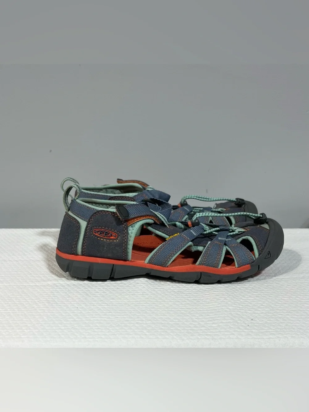 Keen Kids Navy and Mint Green Outdoor Sandals